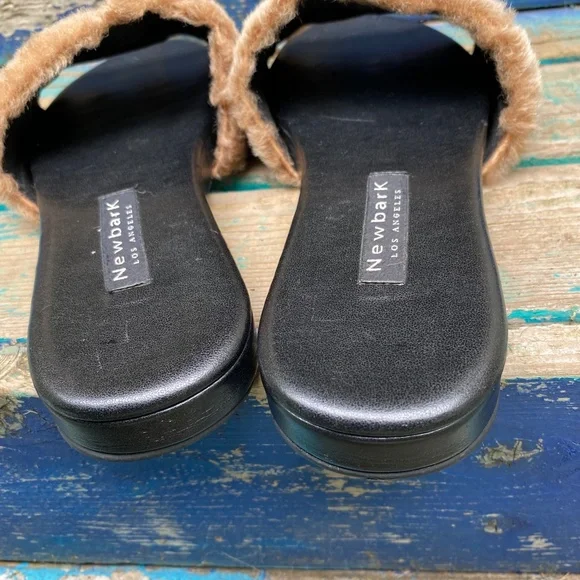 NEWBARK Los Angeles Frankie shearling slides - Picture 4 of 9